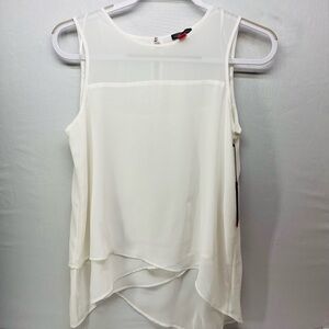 Vince Camuto Cream Sleeveless Blouse